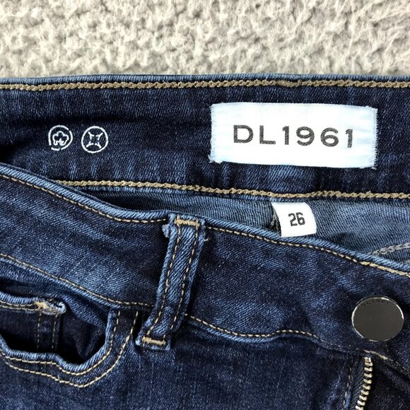 DL1961 Women's Size 26 Margaux Instasculpt Stretch Denim Ankle Skinny Jeans - Picture 8 of 16
